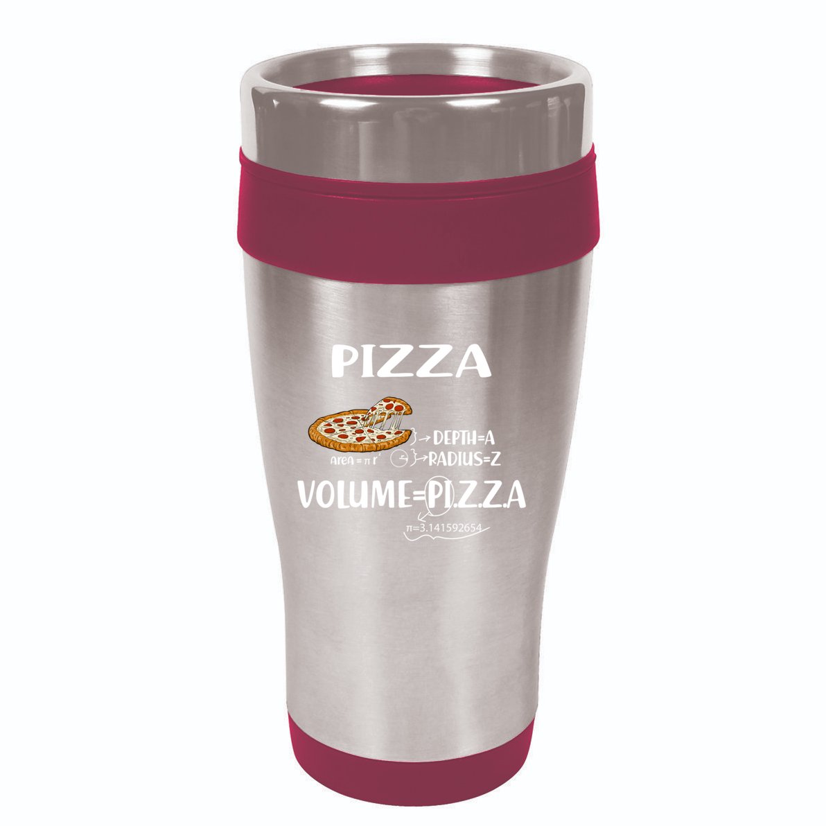 Pizza Math Formulas Math Teacher National Pizza Day Tri Gift 16oz Travel Tumbler