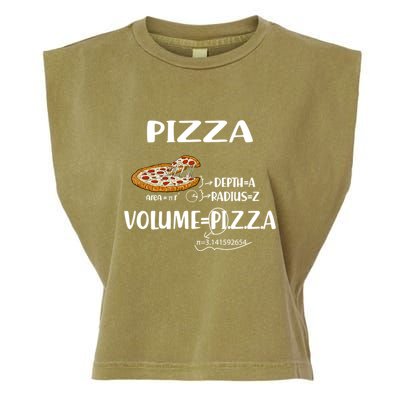 Pizza Math Formulas Math Teacher National Pizza Day Tri Gift Garment-Dyed Women's Muscle Tee