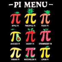 Pie Menu Funny Pi Day Pi 3.14 Math Teacher PI Symbol Pie Pun  16 in Basic Backpack
