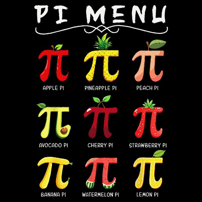 Pie Menu Funny Pi Day Pi 3 Full-Length Apron With Pockets