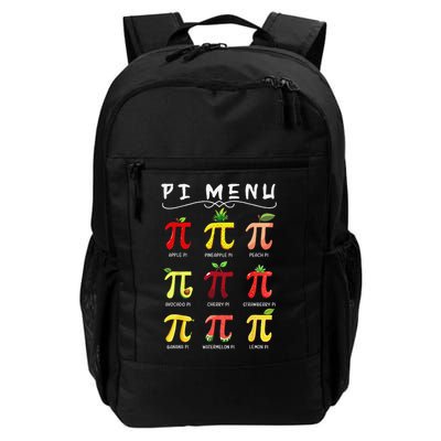 Pie Menu Funny Pi Day Pi 3 Daily Commute Backpack