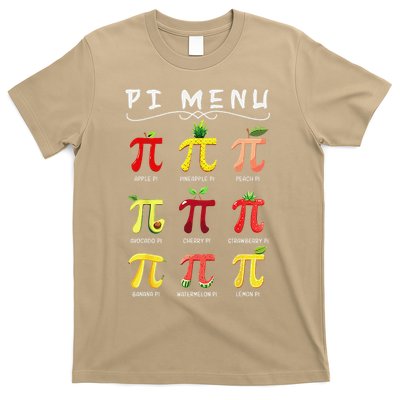 Pie Menu Funny Pi Day Pi 3 T-Shirt