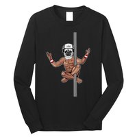 Pug Man Fitness Justin Ashar Snapback Long Sleeve Shirt