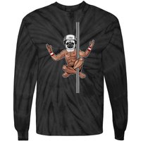 Pug Man Fitness Justin Ashar Snapback Tie-Dye Long Sleeve Shirt