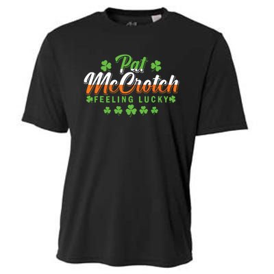 Pat McCrotch Feeling Shamrock Lucky Irish St Patrick's Day Cooling Performance Crew T-Shirt