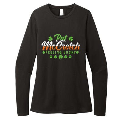 Pat McCrotch Feeling Shamrock Lucky Irish St Patrick's Day Womens CVC Long Sleeve Shirt