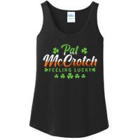 Pat McCrotch Feeling Shamrock Lucky Irish St Patrick's Day Ladies Essential Tank