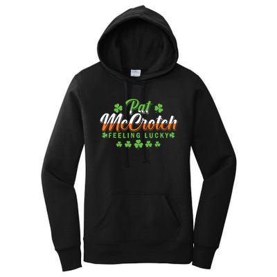 Pat McCrotch Feeling Shamrock Lucky Irish St Patrick's Day Women's Pullover Hoodie