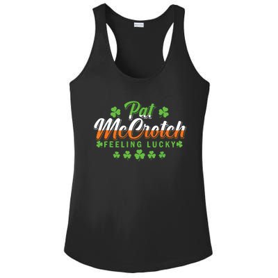 Pat McCrotch Feeling Shamrock Lucky Irish St Patrick's Day Ladies PosiCharge Competitor Racerback Tank