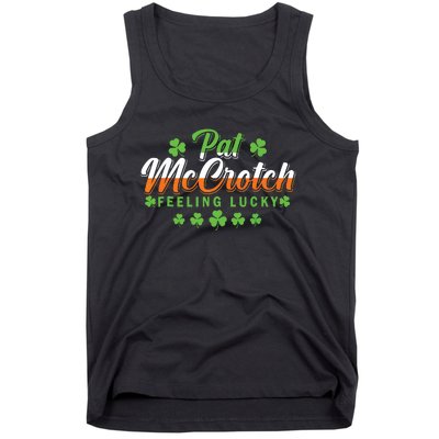 Pat McCrotch Feeling Shamrock Lucky Irish St Patrick's Day Tank Top