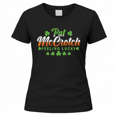 Pat McCrotch Feeling Shamrock Lucky Irish St Patrick's Day Women's T-Shirt