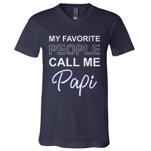 Papi Mexican Father Day Apparel Latino Padre Spanish Dad Gift V-Neck T-Shirt