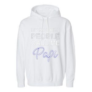 Papi Mexican Father Day Apparel Latino Padre Spanish Dad Gift Garment-Dyed Fleece Hoodie