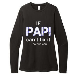 Papi Mexican Father Day Apparel Latino Padre Spanish Dad Womens CVC Long Sleeve Shirt