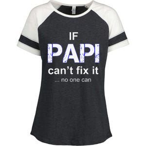 Papi Mexican Father Day Apparel Latino Padre Spanish Dad Enza Ladies Jersey Colorblock Tee