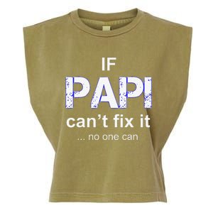 Papi Mexican Father Day Apparel Latino Padre Spanish Dad Garment-Dyed Women's Muscle Tee