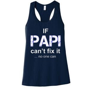 Papi Mexican Father Day Apparel Latino Padre Spanish Dad Women's Racerback Tank