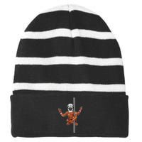 Pug Man Fitness Justin Ashar Snapback Striped Beanie with Solid Band