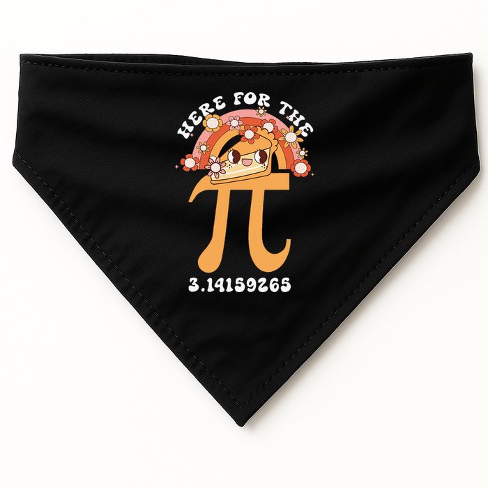 Pie Menu Funny Pi Day Pi 3 USA-Made Doggie Bandana