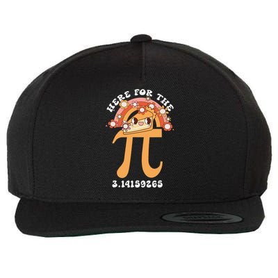 Pie Menu Funny Pi Day Pi 3 Wool Snapback Cap