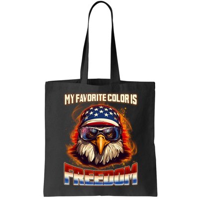 Patriotic My Favorite Color Is Freedom American Eagle Bag