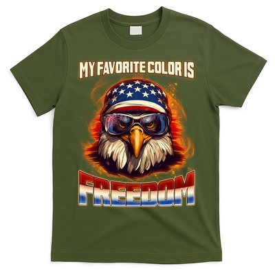 Patriotic My Favorite Color Is Freedom American Eagle T-Shirt
