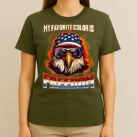 Patriotic My Favorite Color Is Freedom American Eagle T-Shirt