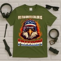 Patriotic My Favorite Color Is Freedom American Eagle T-Shirt