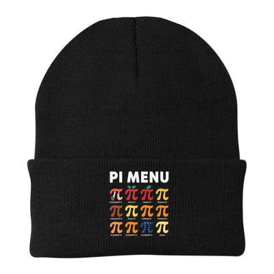 Pie Menu Funny Pi Day Pi 3 Knit Cap Winter Beanie