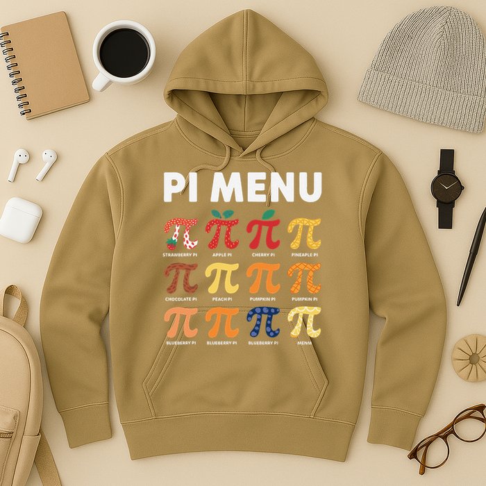 Pie Menu Funny Pi Day Pi 3 Hoodie