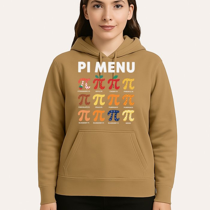Pie Menu Funny Pi Day Pi 3 Hoodie