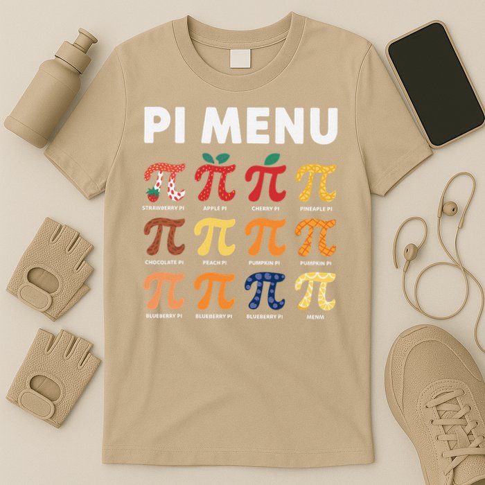 Pie Menu Funny Pi Day Pi 3 T-Shirt