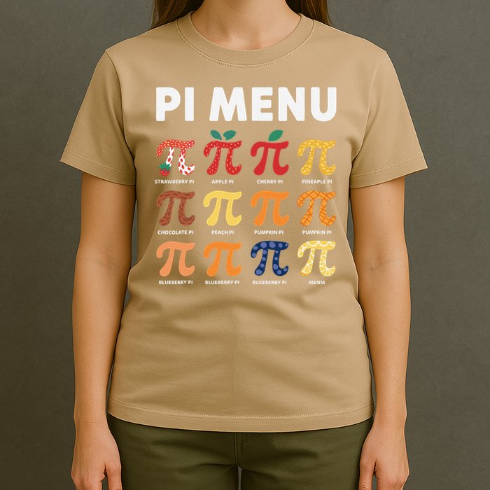 Pie Menu Funny Pi Day Pi 3 T-Shirt