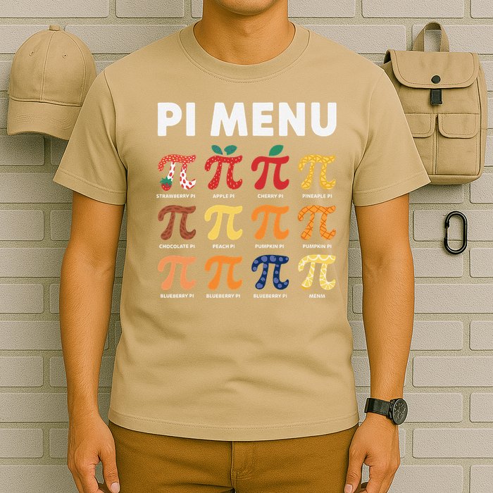 Pie Menu Funny Pi Day Pi 3 T-Shirt