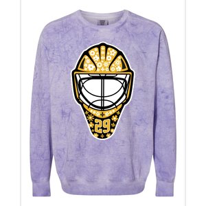 Penguins Marcandré Fleury Number 29 Flower Mask Colorblast Crewneck Sweatshirt