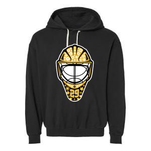 Penguins Marcandré Fleury Number 29 Flower Mask Garment-Dyed Fleece Hoodie