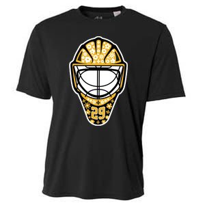 Penguins Marcandré Fleury Number 29 Flower Mask Cooling Performance Crew T-Shirt