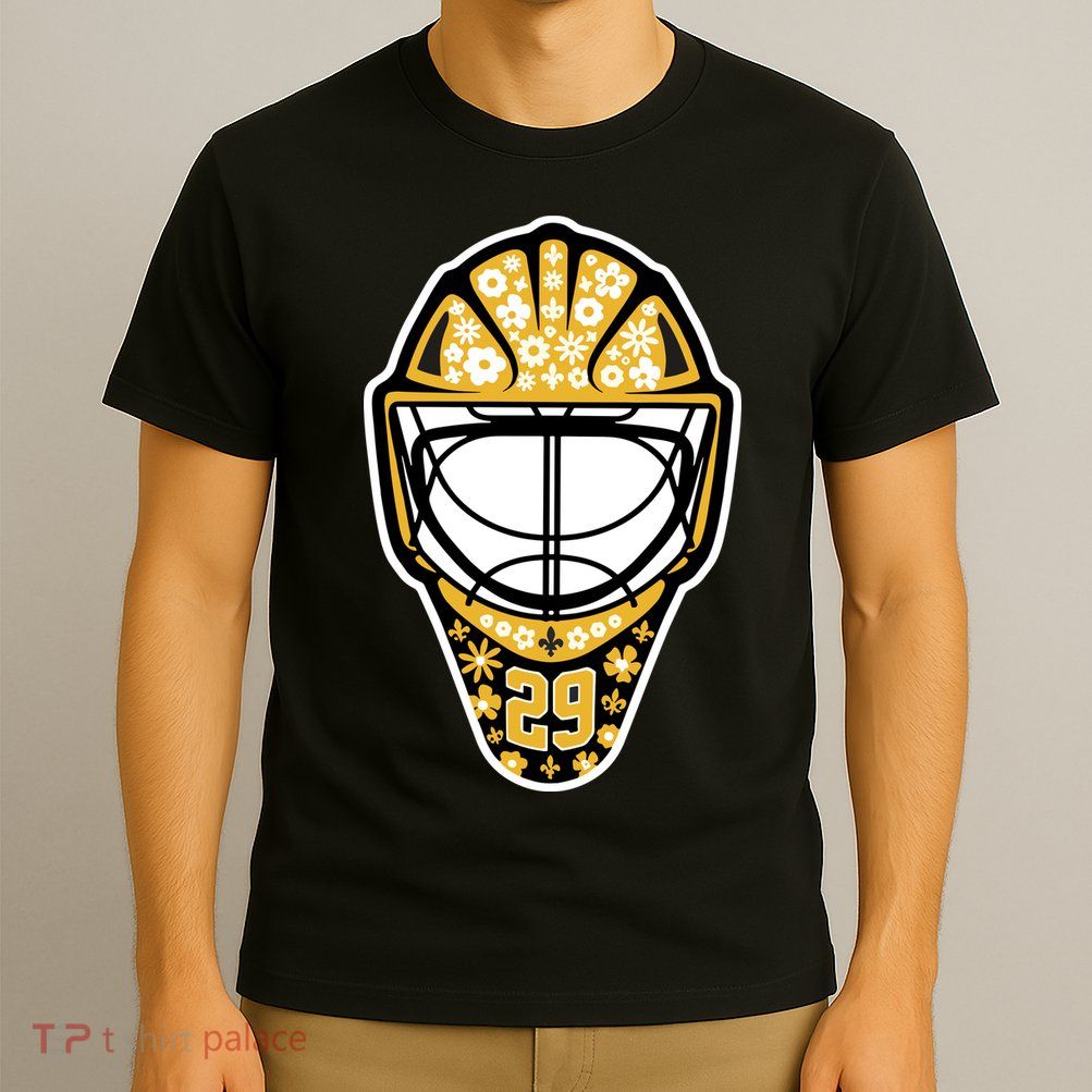 Penguins Marcandré Fleury Number 29 Flower Mask T-Shirt