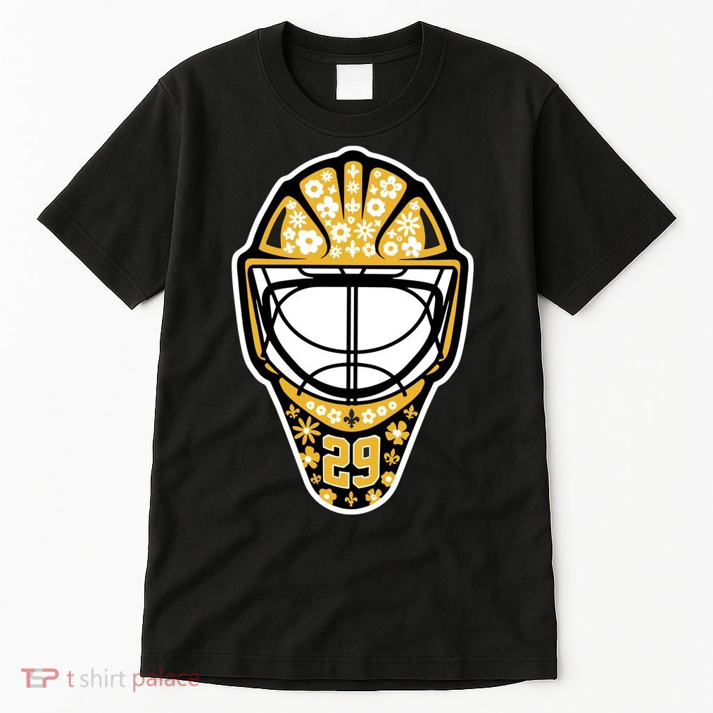 Penguins Marcandré Fleury Number 29 Flower Mask Tall T-Shirt