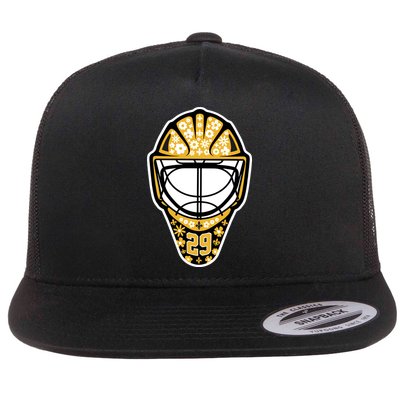 Penguins Marcandré Fleury Number 29 Flower Mask Flatbill Hat