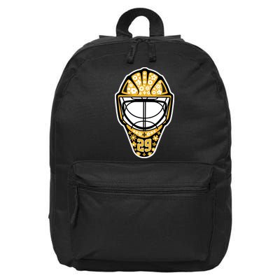 Penguins Marcandré Fleury Number 29 Flower Mask 16 in Basic Backpack