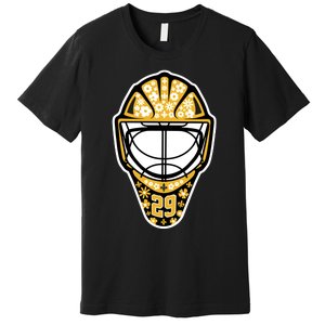 Penguins Marcandré Fleury Number 29 Flower Mask Premium T-Shirt