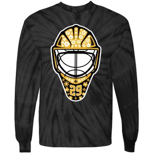 Penguins Marcandré Fleury Number 29 Flower Mask Tie-Dye Long Sleeve Shirt