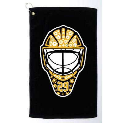Penguins Marcandré Fleury Number 29 Flower Mask Golf Towel