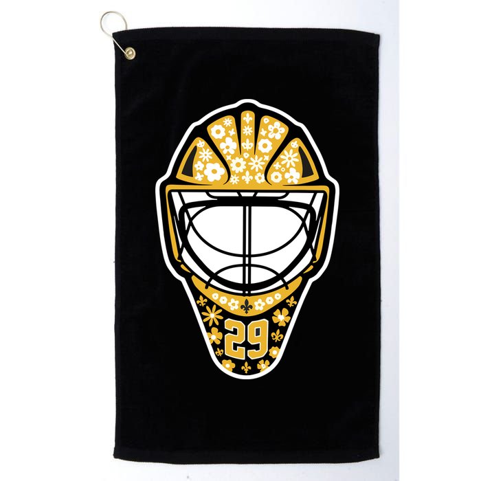 Penguins Marcandré Fleury Number 29 Flower Mask Golf Towel