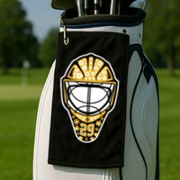 Penguins Marcandré Fleury Number 29 Flower Mask Golf Towel