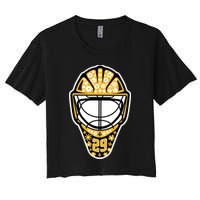 Penguins Marcandré Fleury Number 29 Flower Mask Crop Top