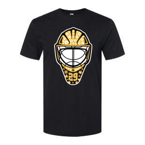 Penguins Marcandré Fleury Number 29 Flower Mask Softstyle CVC T-Shirt