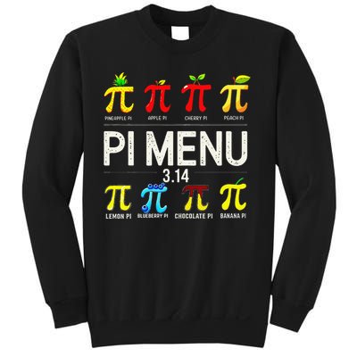Pie Menu Funny Pi Day Pi 3 Sweatshirt