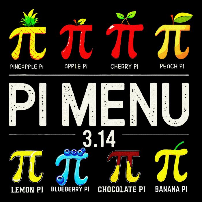 Pie Menu Funny Pi Day Pi 3 7-Panel Snapback Hat